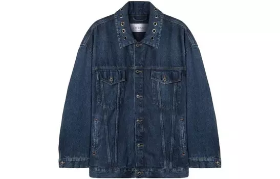 Джинсовая куртка мужская синяя Off-White, синий