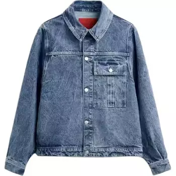 Джинсовая куртка мужская средне-синий Zara