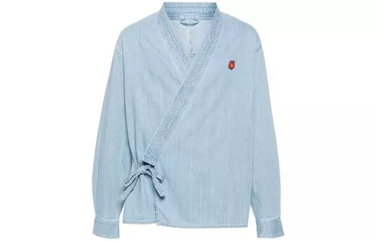 Джинсовая куртка мужская светло-синий Kenzo