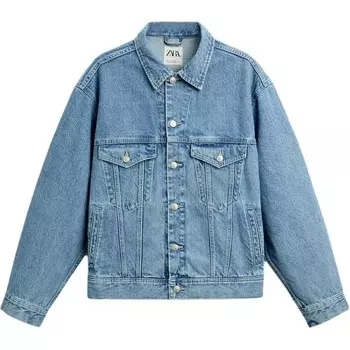 Джинсовая куртка мужская светло-синий Zara