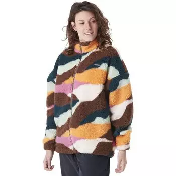 Джинсовая куртка на молнии с флисовой подкладкой Picture Organic, цвет strates print