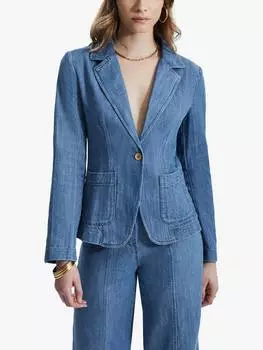 Джинсовая куртка на одной пуговице James Lakeland, цвет Denim