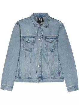 Джинсовая куртка на пуговицах Armani Exchange, синий