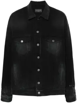 Джинсовая куртка на пуговицах BALENCIAGA, черный