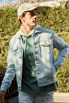 Джинсовая куртка на пуговицах Forever 21, деним