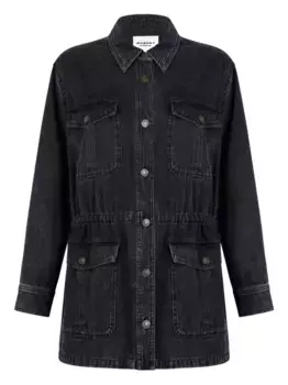 Джинсовая куртка на пуговицах ISABEL MARANT, черный
