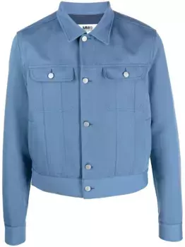 Джинсовая куртка на пуговицах MM6 Maison Margiela, синий
