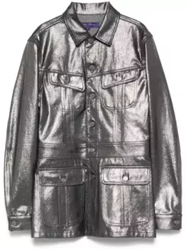 Джинсовая куртка на пуговицах Ralph Lauren Collection, серый