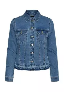 Джинсовая куртка, нагрудные карманы, женская VERO MODA, голубой