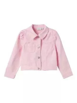 Джинсовая куртка name it, розовый