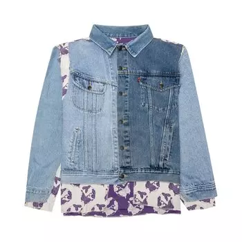 Джинсовая куртка Needles с закрытыми брюками Off White