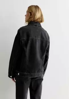 Джинсовая куртка New Look, черный