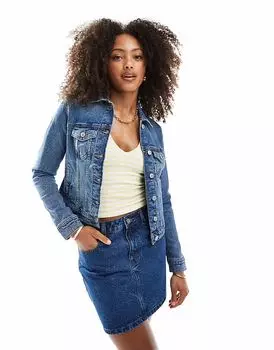 Джинсовая куртка New Look в средне-синем цвете