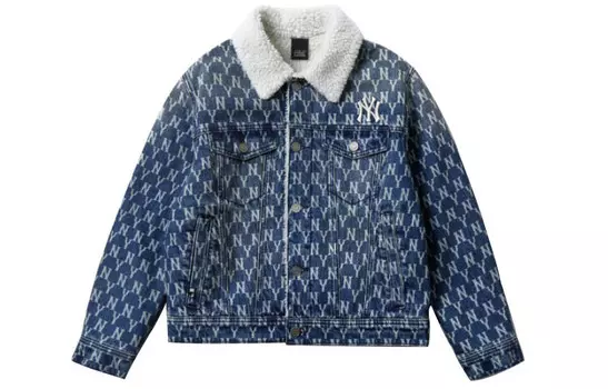 Джинсовая куртка New York Yankees унисекс синего цвета Mlb, синий