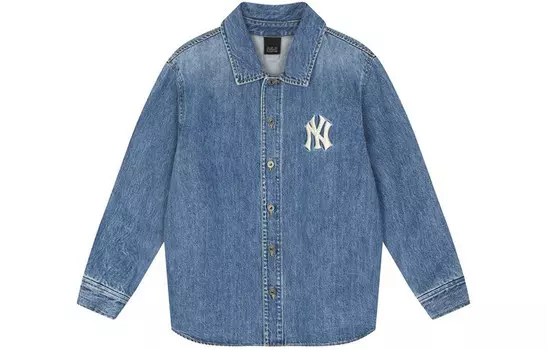 Джинсовая куртка New York Yankees унисекс синего цвета Mlb, синий