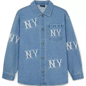 Джинсовая куртка New York Yankees унисекс светло-голубой Mlb