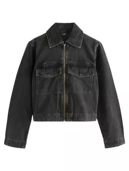 Джинсовая куртка Next Between-Season Jacket, черный
