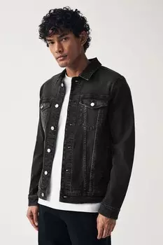 Джинсовая куртка Next, черный