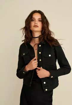 Джинсовая куртка Next, цвет black