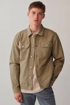 Джинсовая куртка Next, коричневый