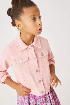 Джинсовая куртка Next, розовый