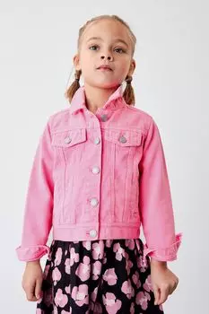 Джинсовая куртка Next, розовый