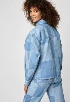 Джинсовая куртка Next, светло-голубой деним