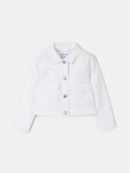 Джинсовая куртка обычного кроя 3407 Mayoral, экрю