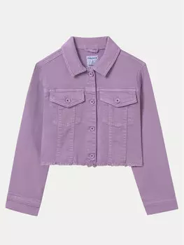 Джинсовая куртка обычного кроя 6406 Mayoral, фиолетовый