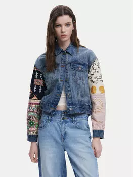 Джинсовая куртка обычного кроя Cassid 25SWED59 Desigual, синий