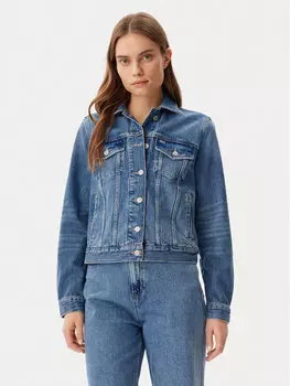 Джинсовая куртка обычного кроя DW0DW20570 Tommy Jeans, синий