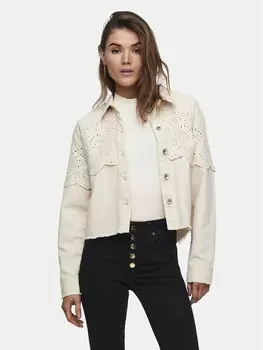 Джинсовая куртка обычного кроя Elena 15232378 Only, бежевый