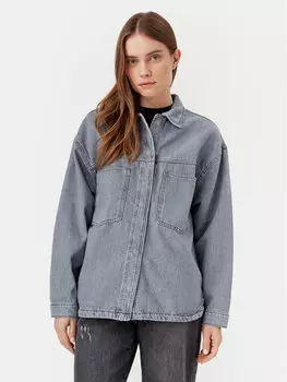 Джинсовая куртка обычного кроя Emmie 15336153 Only, серый