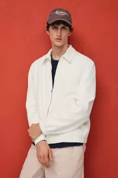 Джинсовая куртка обычного кроя H&M, белый