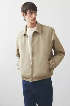 Джинсовая куртка обычного кроя H&M, бежевый