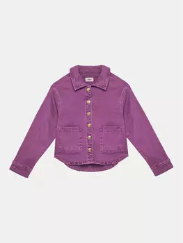 Джинсовая куртка обычного кроя Jasje 15339604 Kids Only, фиолетовый