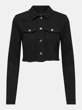 Джинсовая куртка обычного кроя Woder 15256098 Only, черный