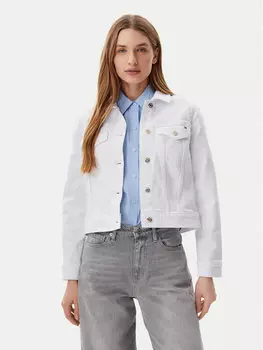 Джинсовая куртка обычного кроя WW0WW44374 Tommy Hilfiger, белый