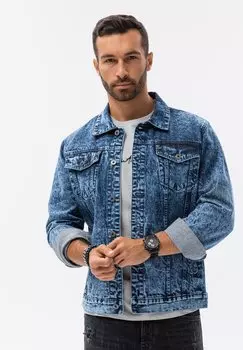 Джинсовая куртка Ombre, синий