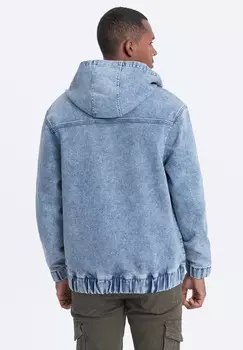 Джинсовая куртка Ombre, светло-голубой
