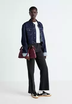 Джинсовая куртка ONLMERCER FOLD UP JACKET ONLY, темно-синий деним