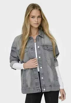 Джинсовая куртка ONLOCEAN ONLY, серый деним