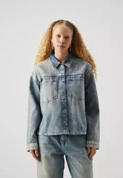 Джинсовая куртка Onlolive Jacket Stripe ONLY, средний синий деним