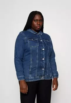 Джинсовая куртка ONLY Carmakoma CARWESPA, цвет blue denim