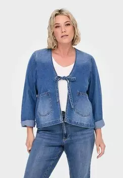 Джинсовая куртка ONLY Carmakoma, цвет Medium Blue Denim
