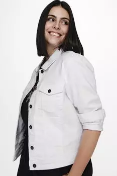 Джинсовая куртка Only Curve, белый