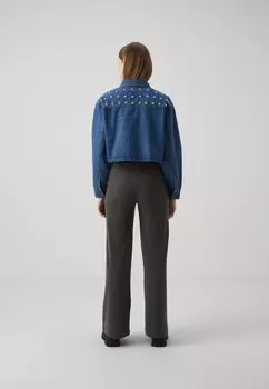 Джинсовая куртка Onlzendaya Stud Jacket ONLY, средний синий деним