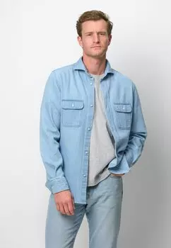 Джинсовая куртка OVERSHIRT PROFUOMO, синий