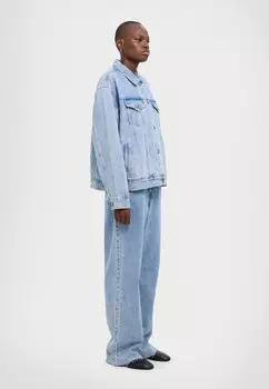 Джинсовая куртка OVERSIZED TORN UP JACKET Ksubi, синий