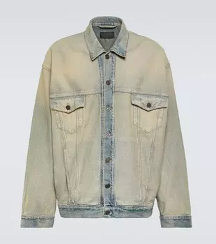 Джинсовая куртка оверсайз Balenciaga, цвет inside out